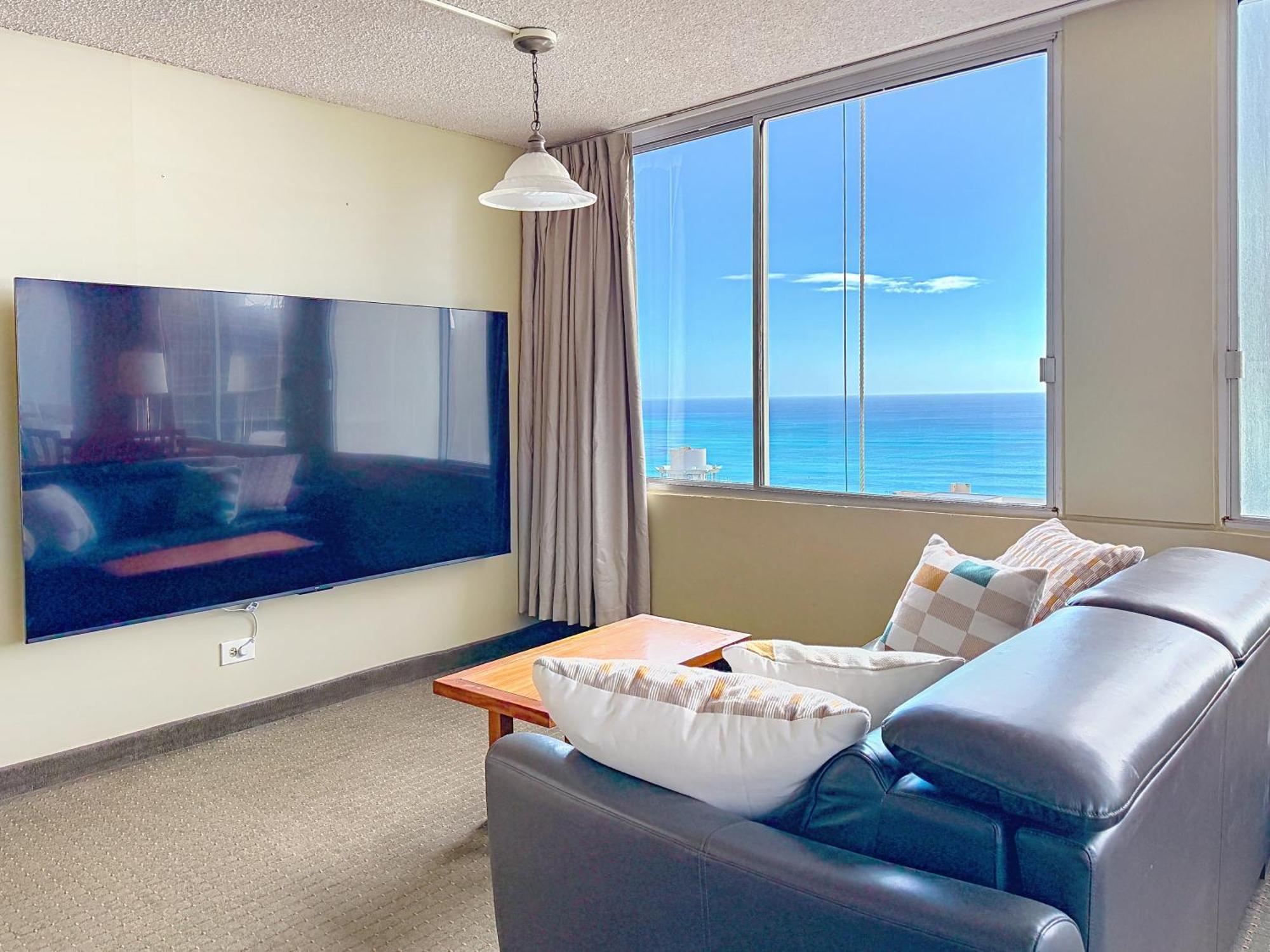 Apartment Ocean View 1 Bedroom Corner Unit Steps To Waikiki *